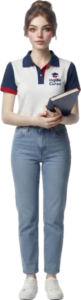 Emma com o material de leitura
